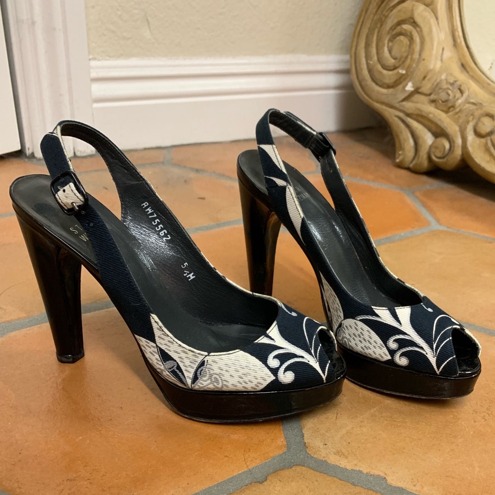 Stuart Weizmann slingback heels 5.5
